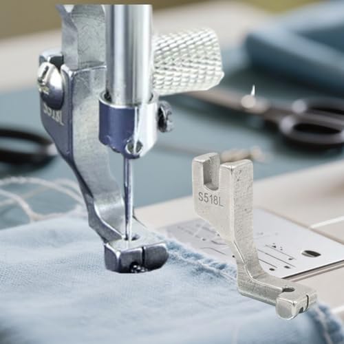2 piezas de pie prensatelas metálico para máquina de coser miniatura 6