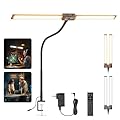 NEEWER Entry Level Version 32" LED Light with Clamp for Desk Home Office Dorm Designer Drafting, 20W Dual Computer Monitor Architect Lamp Bar, Flexible Overhead 2200lux/Remote/5 Modes CRI80+, N21