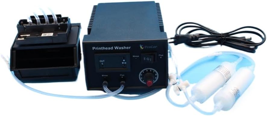 Compatible with Printer Models L1800 L805 1390 XP600 DX6 I3200 DTF Printhead Clogged Cleaning Machine Clean Kit Washer for Part Number