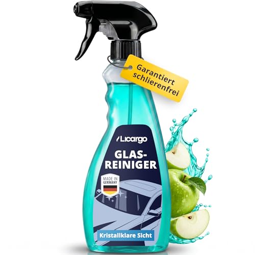 LICARGO Glasreiniger Auto 750ml Streifenfreier Auto Scheibenreiniger Innen & Außen gegen Fett Insekten Nikotinfilm Autoscheiben Reiniger Windschutzscheibe Fensterreiniger Made in Germany
