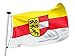 Produktbild FLAGLY Premium Flagge Kärnten 100x150cm - 115g/m² Stoffgewicht - gedruckt, robustes und witterungsbeständiges Glanzpolyester mit Ösen (100 x 150 cm, Kärnten)