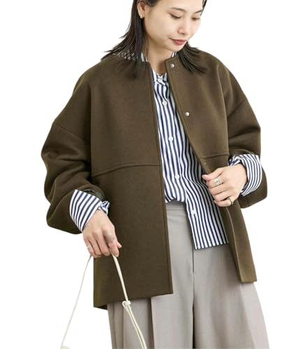 Veste courte en cachemire chaude et polyvalente col rond
