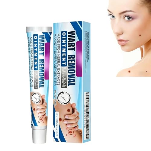 Crema eliminadora de verrugas, 1/2 unidades, contra verrugas, eliminador de verrugas y día, seguro y suave, para brazos, cintura, pies, piernas, todos los tipos de piel (1 unidad)