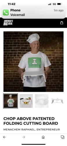 Chop Above Antibacterial Plastic Cutting Board Dishwasher Safe. WORK SMART NOT HARD Patented First of its Kinde. - Image 4