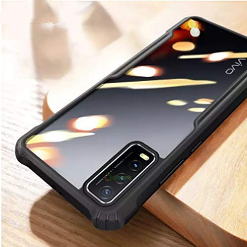 Image of Pikkme Vivo Y20 Shockproof Back Cover Clear Transparent Cases for Vivo Y20