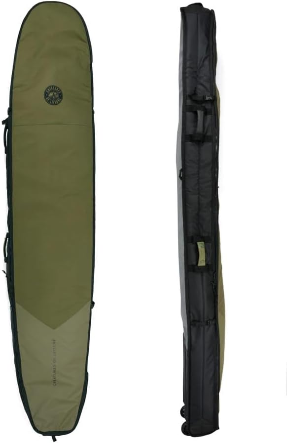 Creatures of Leisure - Hardwear Longboard -Double Board Cover Bag 2-3 wheely 8'6" military titanium