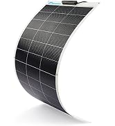 Nicesolar Flexibel zonnepaneel, 50 W, 12 V, 50 W, 12 V, monokristallijn semi-flexibel zonnepaneel