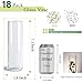 Glass Vase 18pcs Glass Cylinder Vases for Centerpieces Small Flower Clear Vases Home Decor Centerpiece Table Flower Vase Decorations for Office Beautification＆Holiday 7.5 Inch Tall