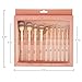 10pc Pro Makeup Brush Set w/Sparkling Gemstones in Rose Gold - 10 Quality Soft Bristle Makeup Brushes For Everyday Use - Professional Makeup Brushes & Tool