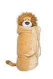 BuddyBagz Lion Brave Buddy, Super Fun & Unique Sleeping Bag/Overnight & Travel Kit for Kids, All in 1 Traveling-Made-Easy Solution Complete with Stuffed Animal, Pillow, Sleeping Bag & Overnight Bag