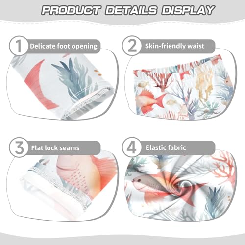 Girls' Leggings Pink Coral Fish Kids Yoga Tights Pants 1 Pack 208533763