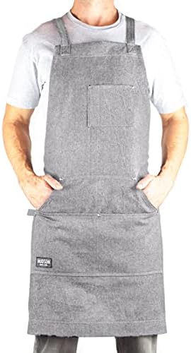 Hudson Durable Goods - Professional Grade Chef Apron for Kitchen, BBQ & Grill
