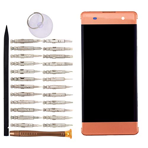 Image of Pre Install LCD Display Touch Screen Assembly with Frame Replacement for Sony Xperia XA F3111 F3113 F3113(Rose Gold)