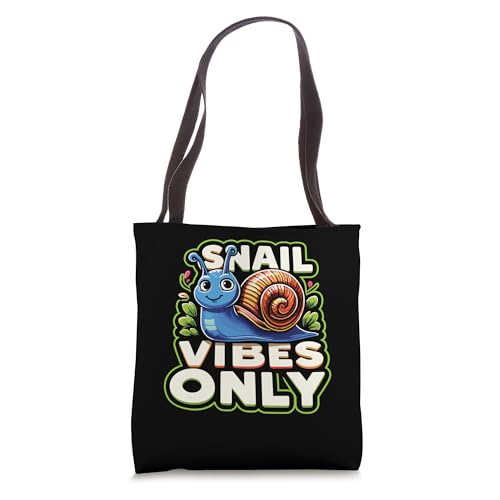 Snail Lover Snail Vibes Only Tote Bag