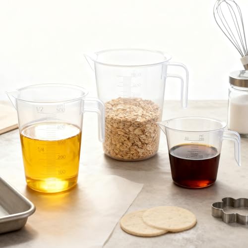 Set de vasos medidores 3 piezas plástico BPA Free miniatura 1