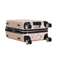 Kenneth Cole REACTION Diamond Tower Collection Lightweight Hardside Expandable 8-Wheel Spinner Travel Luggage, Rose Champagne, 2-Piece Set (20" & 28") — image 4