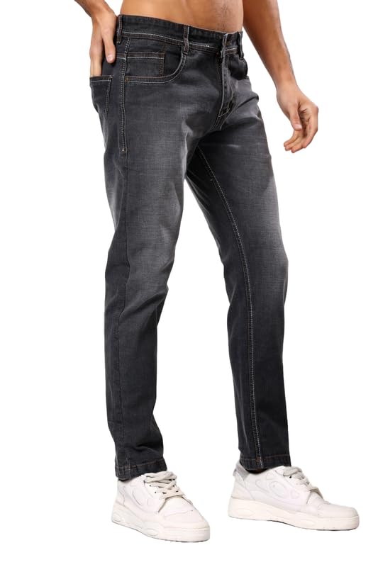 London Hills Men’s Ankle Length Denim Jeans | Slim Fit Ankle Jeans for Men | Casual Wear | No Alteration