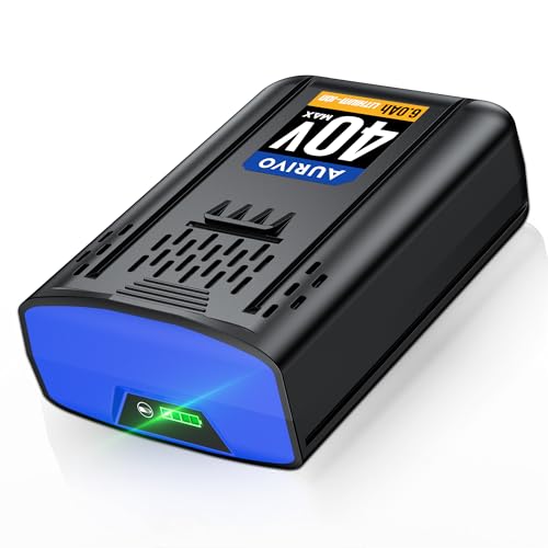 AURIVO 6.0Ah Battery Replacement for Kobalt 40V Battery 240Wh 1200+ Cycles Li-ion Battery Fits 45+ Kobalt 40V Max Tools String Trimmer Lawn Mower Leaf Blower