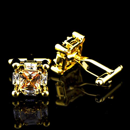 Mancuernillas Copper Daesar para Hombre Cuadradas Doradas miniatura 4
