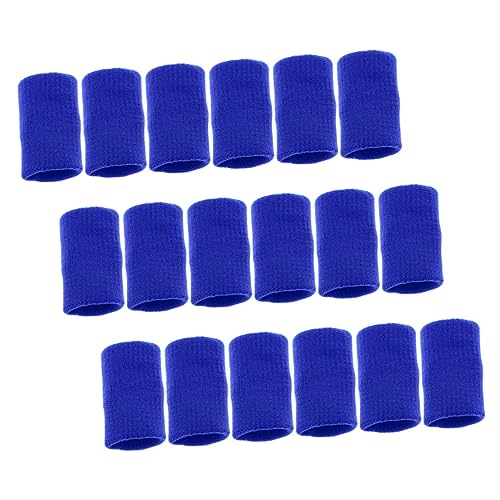 KOMBIUDA Elastic Finger Sleeves Finger Cover Sports Protection Nonslip Protectors 30pcs Pack