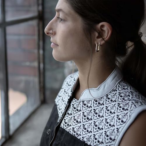 Milwaukee Leather MDL4050 Women's 'Skelly' Black with White Motorcycle Denim Vest w/Skull Embroidery4