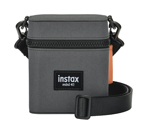 Funda para cámara Instax mini 41 con correa y bolsillo trasero miniatura 2