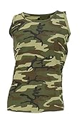 Rundhalsausschnitt Bequemes US Army Style Tank Top Muscleshirt Ärmeloses Shirt S-XXXL