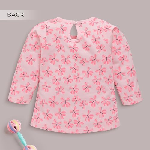 Image of LuvLap Baby Girls 100% Cotton Full Sleeve Girls Top, Pack of 02