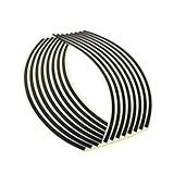 Stickers Roue Moto pour Ya maha YZF R6 R6 YZF 600, Reflective Rim Stripe Sticker Bandes décoratives de sécurité de Nuit Kit Stickers Moto,A