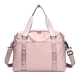 [page_title]-FEDUAN original hochwertige Sporttasche Reisetasche mit Nassfach Kliniktasche Shopping-Bag Weekender Handgepäck faltbar wasserfest Handtasche Freizeit-Tasche Damen Einkaufen pink rosa alt-rosa