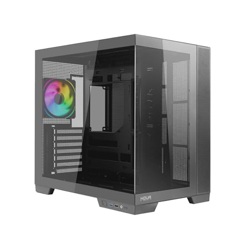 Torre ordenador gaming Noua Vision ZK900 para setups de streaming con doble cámara