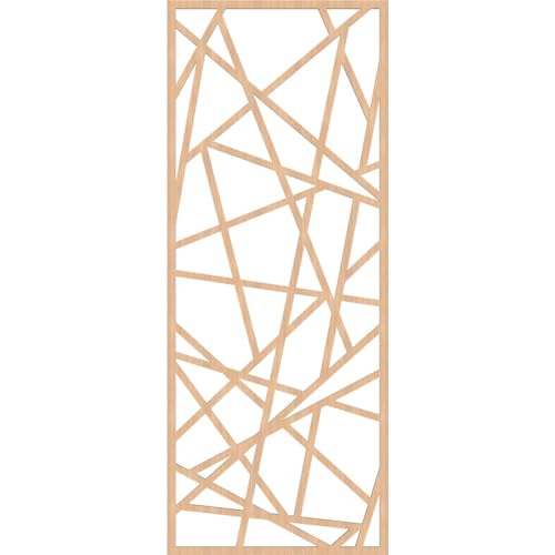 Image of Conway Decorative Pierced Fretwork Wood Wall Panels, 17 3 /8 inchW x 44 3 /8 inchH x 1 /4 inchT, Hickory