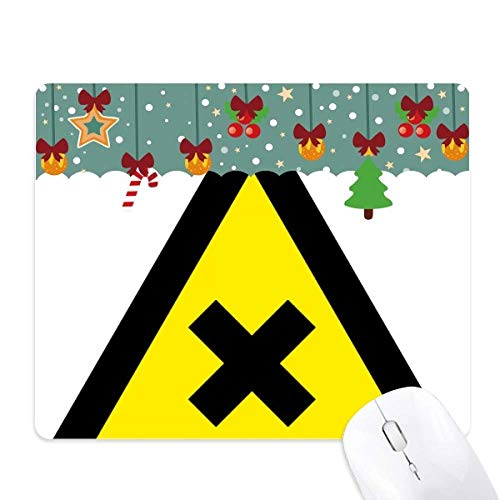 Tapis de souris Triangle interdit antidérapant motif avertissement