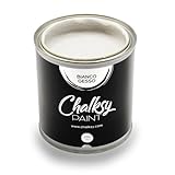 Chalksy Paint – Chalk Paint Vernice a Base di Gesso Bianca Opaca Per Mobili e Decorazioni Alta Coprenza e Asciugatura Rapida Effetto Shabby Chic Ideale Per Legno e Tessuti Facile da Applicare