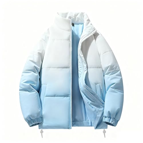 Doudoune d'hiver épaisse pour homme avec col montant chaud