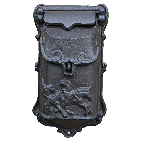 Buzón De Correos Vintage Montado En La Pared - Buzón De Bloqueo De Gran Capacidad Resistente A La Intemperie Y Al Óxido for El Exterior De La Granja, El Porche, El Buzón De Metal De La Cabaña