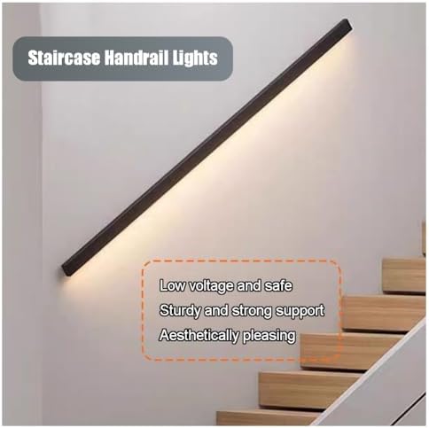 LED Motion Sensor Light Kit - 6.6ft Wall Mounted Lights for Indoor Stairs, Porch & Entrance - Bright White Illumination for Safety & Visibility