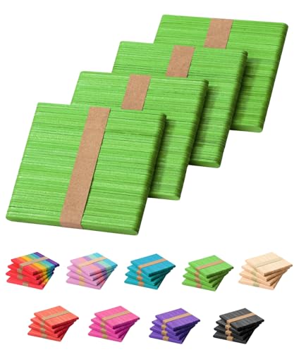 Mr. Pen- Green Popsicle Sticks 4.5 Inch 200 Pack