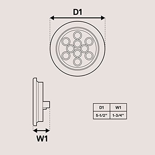 2Pc 4" Round Amber Led Trailer Tail Lights [Dot Certified] [Grommet & Plug Included ] [Ip67 Waterproof] Park Turn Trailer Lights For Rv Trucks #TOP4