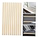 GETAJGHSD 10pcs Wooden Trim Molding for Screens Diy Window Decor Natural Pine Triangle Edges for Curtains and Screens