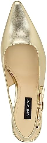 Nine West Women's VERONI Pump, Gold 710, 8.5 | Image 1