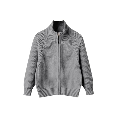 Boys Girls Cable Knit Cardigan Sweater Full Zip Long Sleeve Chunky Sweater Outerwear Kids School Uniform Fall Winter Jackets2