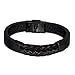 Produktbild AMOZ Herren Lederarmband Edelstahl Verschluss Gothic Herren S Damen Sport Schmuck Nickelfrei Freund Geburtstag Rr
