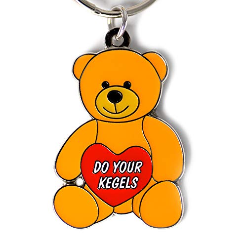 Hollabears Do Your Kegels Valentine's Day Teddy Bear Reminder Keychain