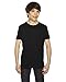 American Apparel Unisex Kids' Fine Jersey Crewneck Short Sleeve T-Shirt, Black, Youth: 8