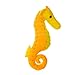 MIGHTY- Ocean Seahorse - Squeaker - Multiple Layers. Made Durable, Strong & Tough. Interactive Play Dog Toy (Tug, Toss & Fetch). Machine Washable & Floats