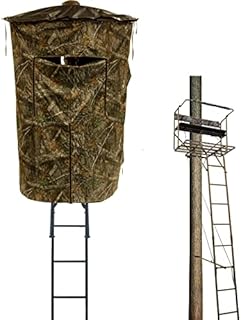 Rhino Treestands RTL-2000 18ft 2-Person Ladder Stand with Full Enclosure Kit