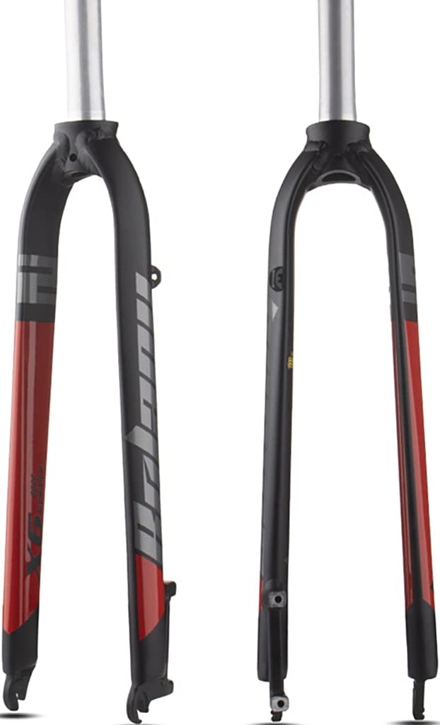 Rigida MTB Forcella Anteriore 1-1/8"26/27.5/29" in Tubo Dritto Superleggero Forcella Anteriore 28.6mm Threadless Freno A Disco Rigido MTB Forcella