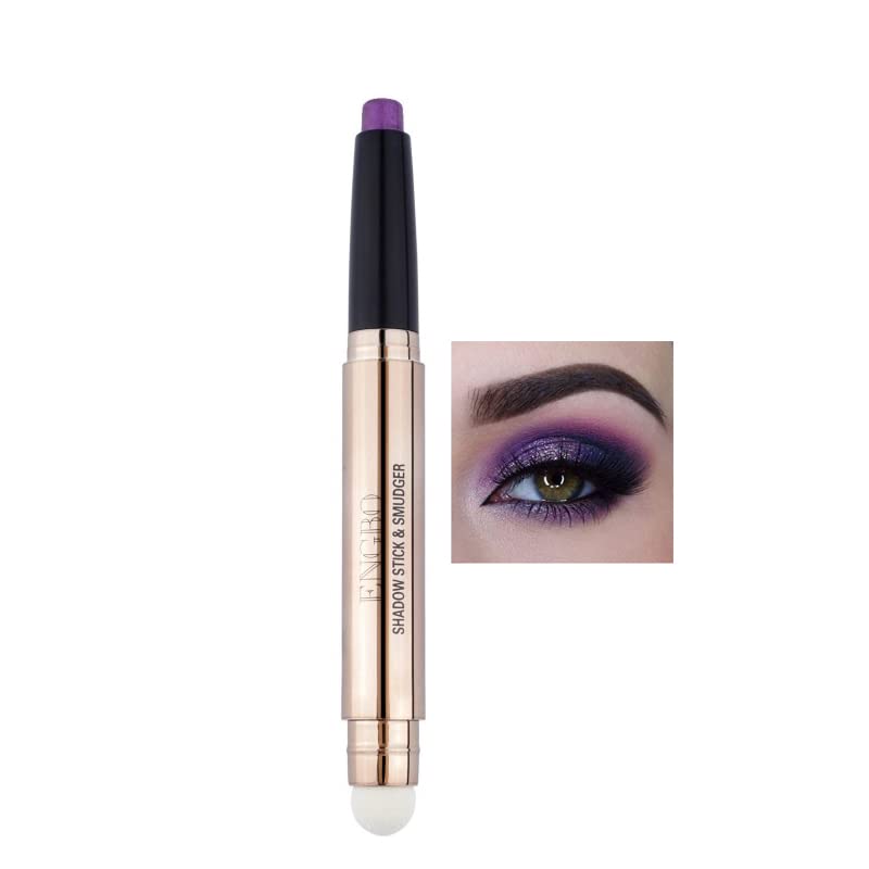 Sombras de Ojos,Lucoss Sombras de Ojos en Barra,Glitter para Ojos,Waterproof Larga Duración Sombra de Ojos en Stick Brillantes Verde/Azul/Blanco/Rosa/Marrón/Morado