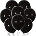 25 Packs 18 Inch Black Big Balloons Thick Latex Balloons for Black Birthday Bridal Shower Party Decorations (Black)